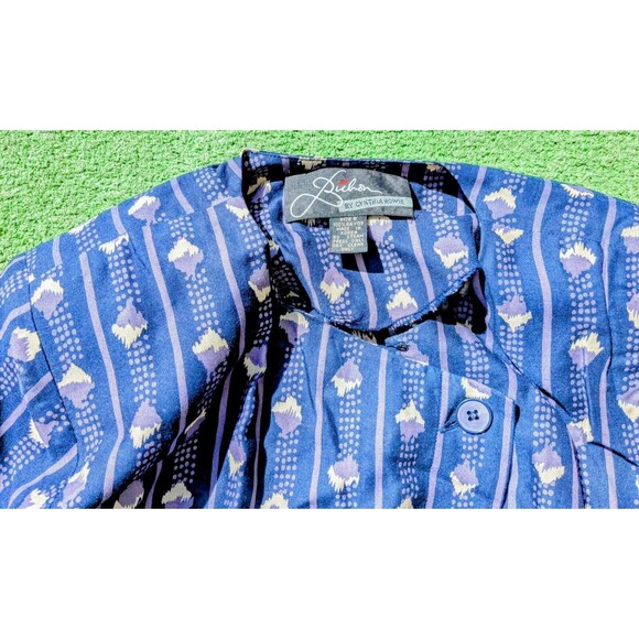 VTG Cynthia Howie Buhon Sz8 1980s Graphic Matching 2pc Top + Maxi Dress Set EUC - Picture 5 of 5